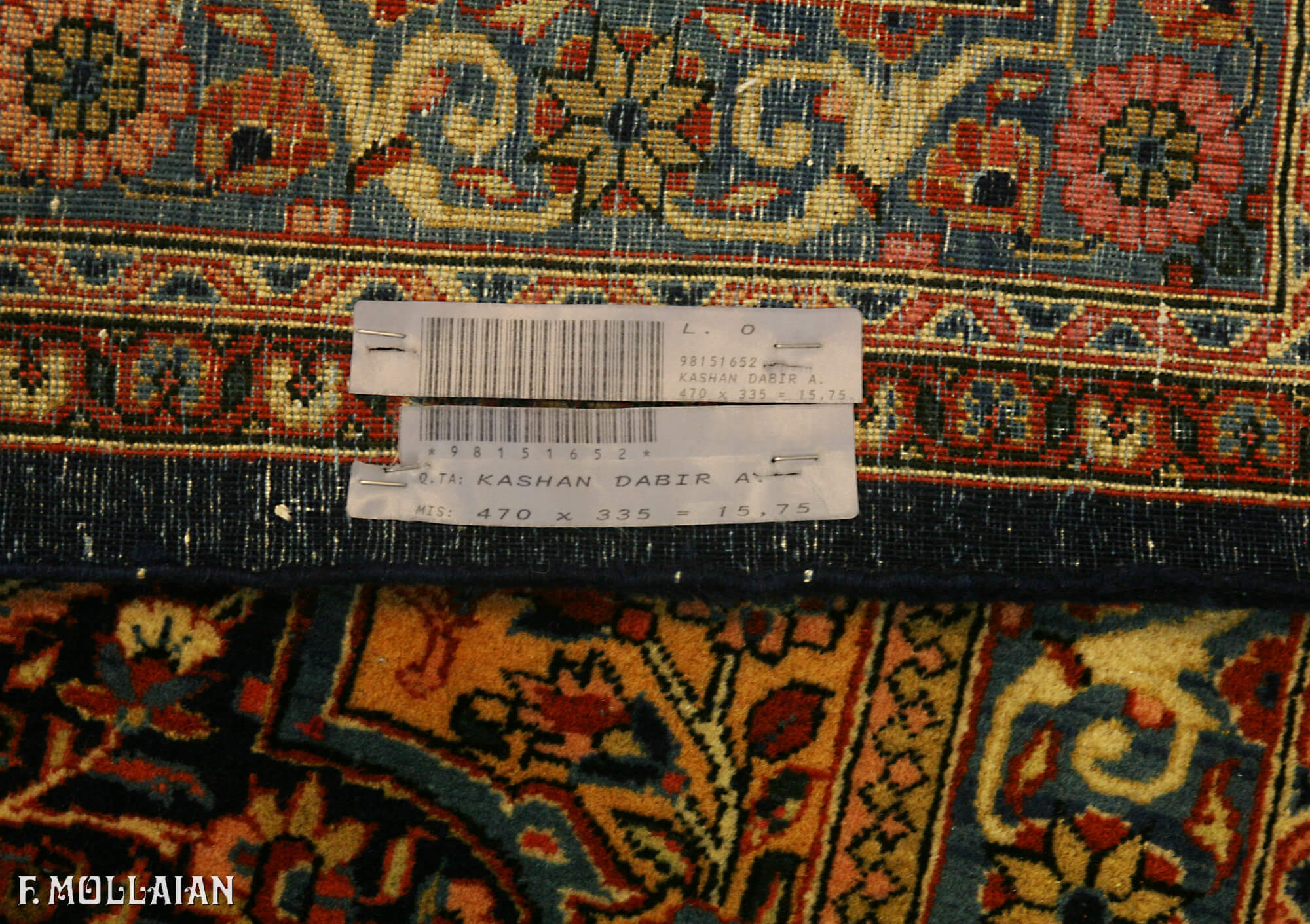 All-Over Antique Persian Kashan Dabir Carpet n°:98151652